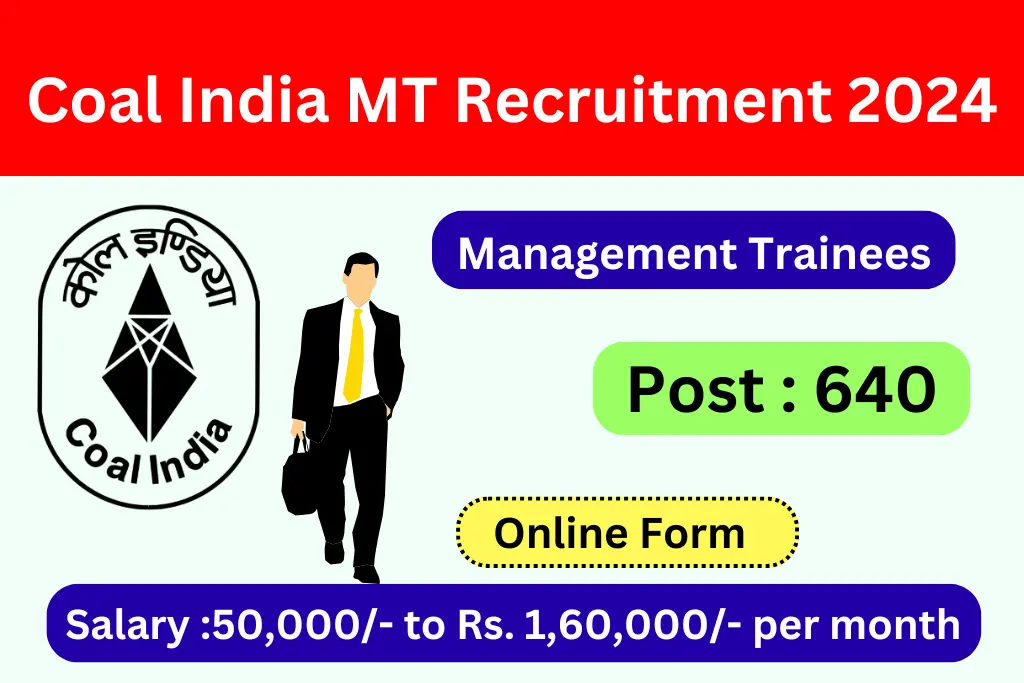 Coal India MT Recruitment 2024