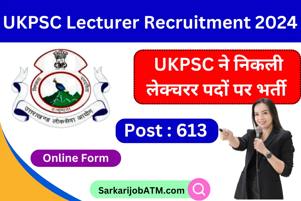 UKPSC Lecturer Recruitment 2024