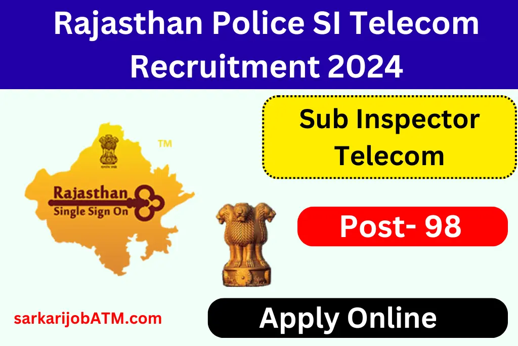 Rajasthan Police SI Telecom Recruitment 2024 